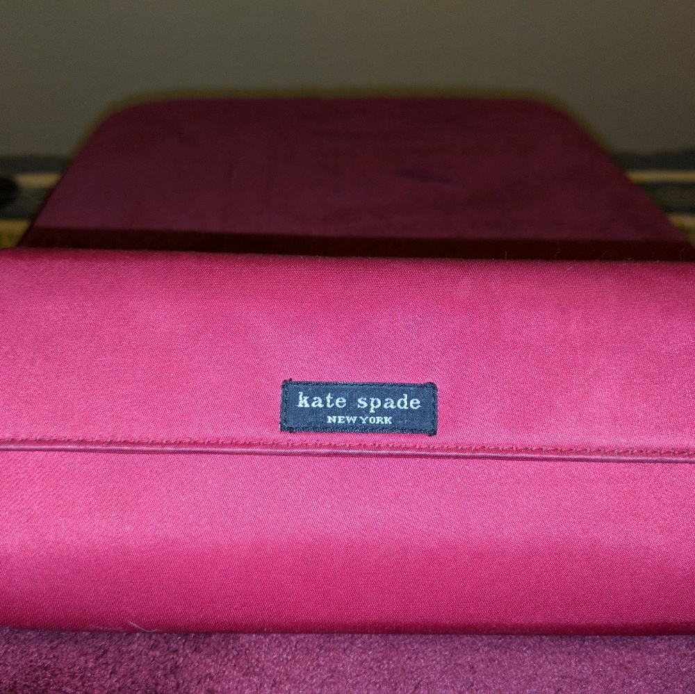 Kate Spade wallet, red nylon material